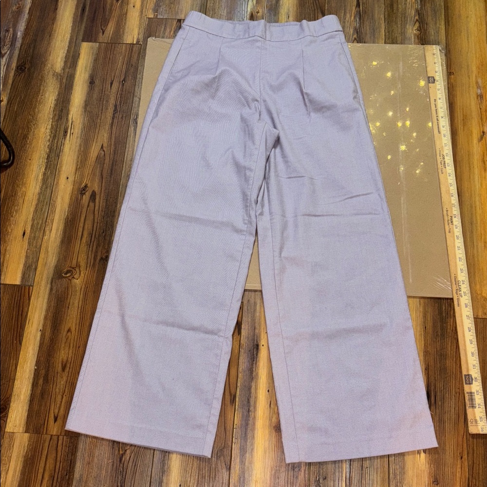 Ann Taylor Women's Lavender Wide leg pull on pants Small